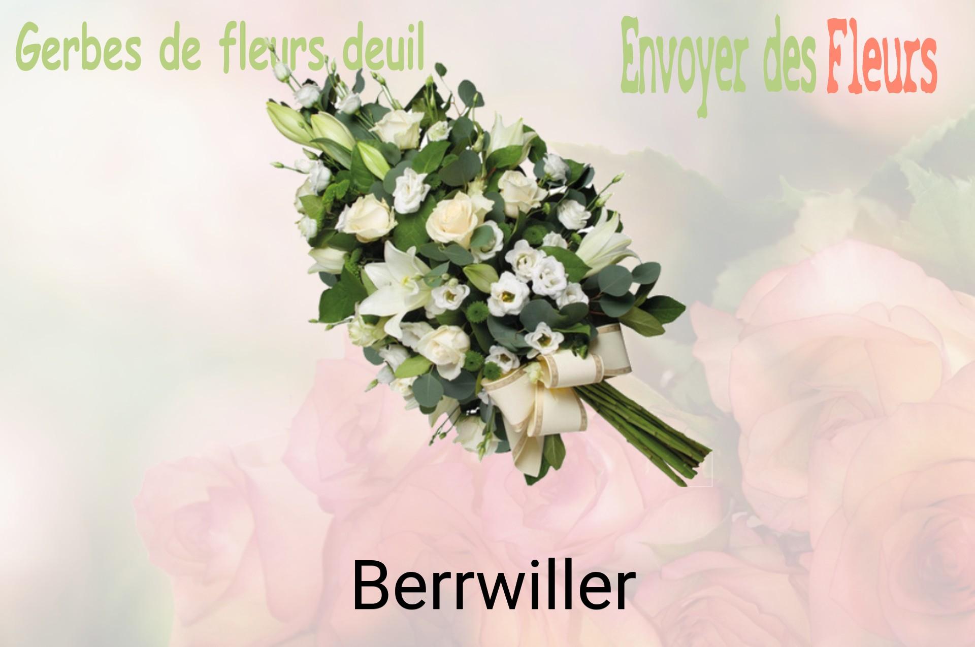 Gerbe de fleurs de deuil livrée à Berrwiller
